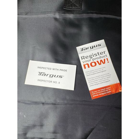 Targus Laptop Briefcase Messenger Bag – Black & Gray Business Travel Case - Picture 10 of 10